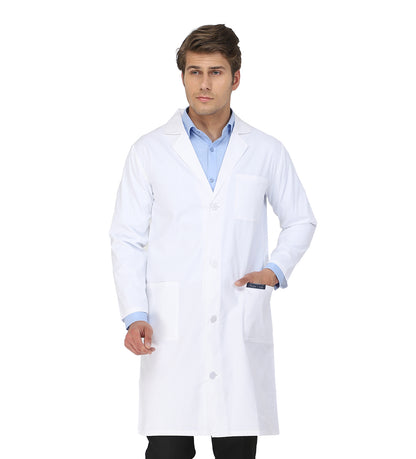 Healer's Line Men's Lab Coat (Button Closure) Length 41"