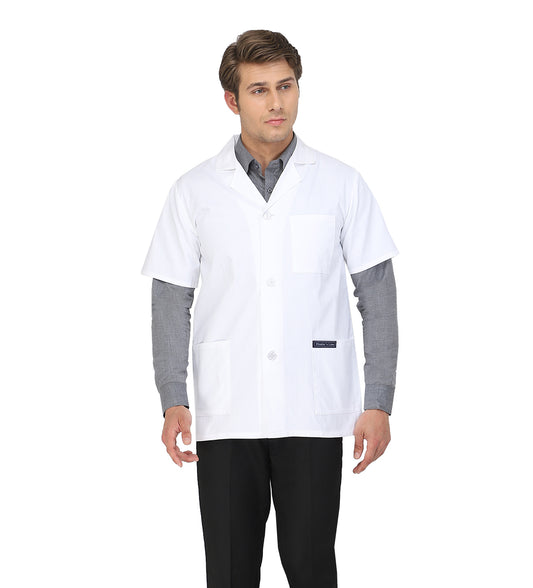 Healer's Line Men's Lab Coat (Button Closure) Length 30"