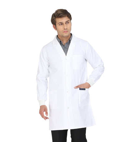 Healer's Line Men's Lab Coat (Snap Closure) Length 37"