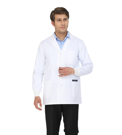 Healer's Line Men's Lab Coat (Snap Closure) Length 30"
