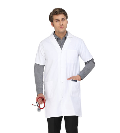 Healer's Line Men's Lab Coat (Snap Closure) Length 37"
