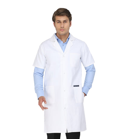 Healer's Line Men's Lab Coat (Snap Closure) Length 41"