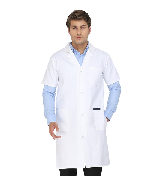 Healer's Line Men's Lab Coat (Snap Closure) Length 41"