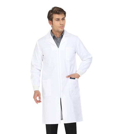 Healer's Line Men's Lab Coat (Zipper Closure) Length 41"