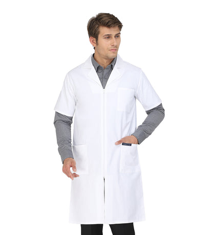 Healer's Line Men's Lab Coat (Zipper Closure) Length 41"