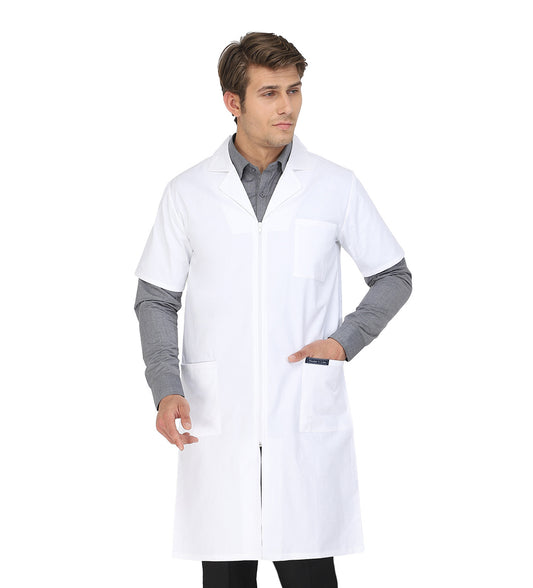 Healer's Line Men's Lab Coat (Zipper Closure) Length 41"