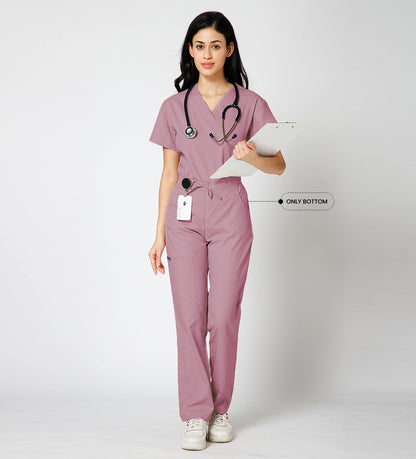 Healer's Line Women’s Scrub Bottom (Mauve) 4 Pockets