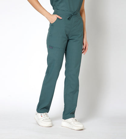 Healer's Line Women’s Scrub Bottom (Medium Olive) 4 Pockets