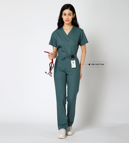 Healer's Line Women’s Scrub Bottom (Medium Olive) 4 Pockets