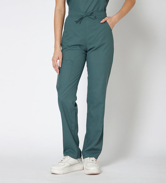 Healer's Line Women’s Scrub Bottom (Medium Olive) 4 Pockets