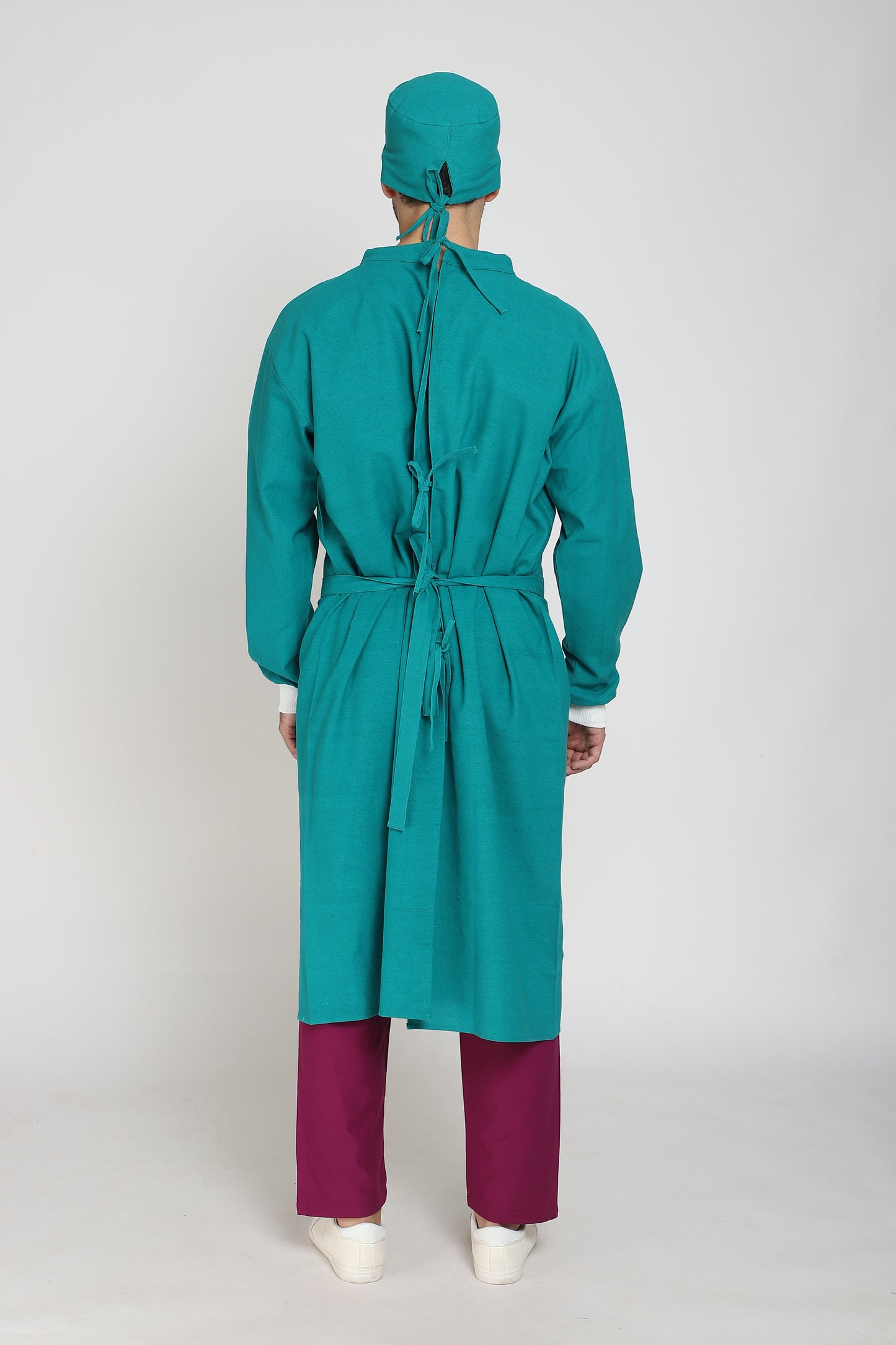 Premium Quality Men's Reusable Surgeon Gown Set (Green)