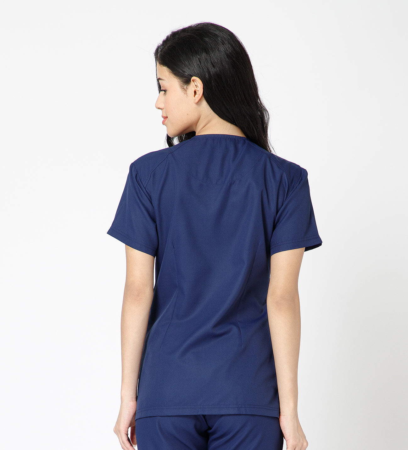 Healer's Line Classic Women’s V-Neck Scrub Top (Navy)