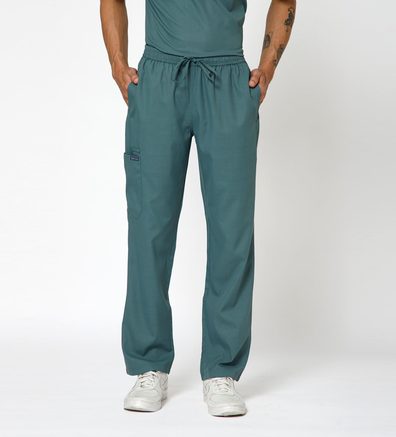 Healer's Line Men's Scrub Bottom (Medium Olive) 4 Pockets