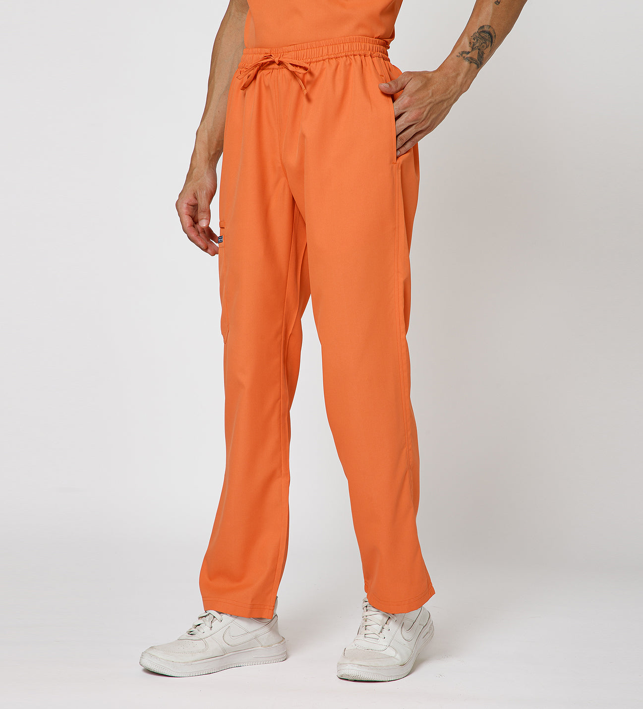 Healer's Line Men's Scrub Bottom (Orange) 4 Pockets