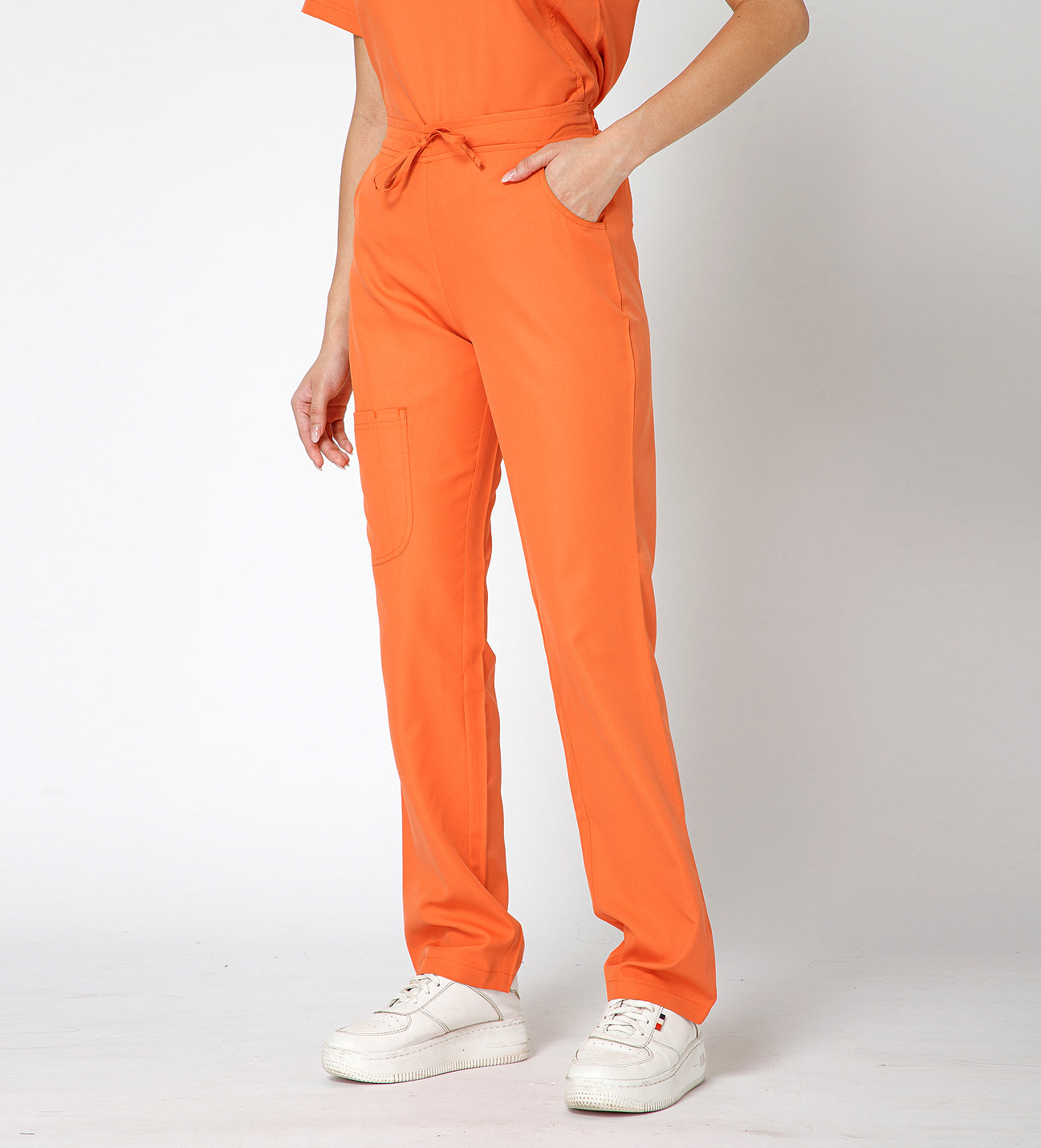 Healer's Line Women’s Scrub Bottom (Orange) 4 Pockets