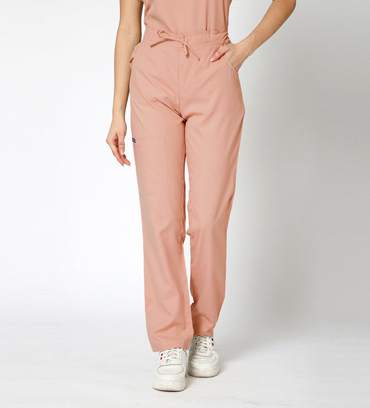 Healer's Line Women’s Scrub Bottom (Peach) 4 Pockets