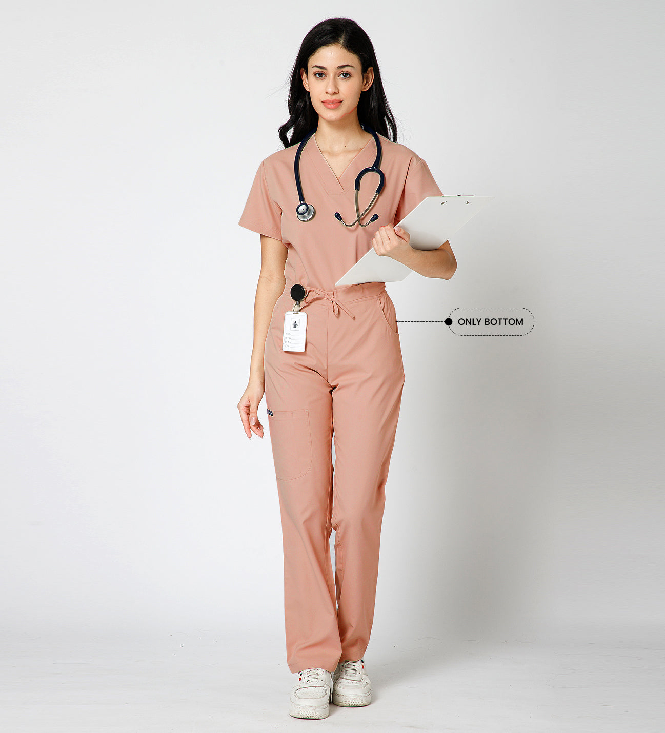 Healer's Line Women’s Scrub Bottom (Peach) 4 Pockets