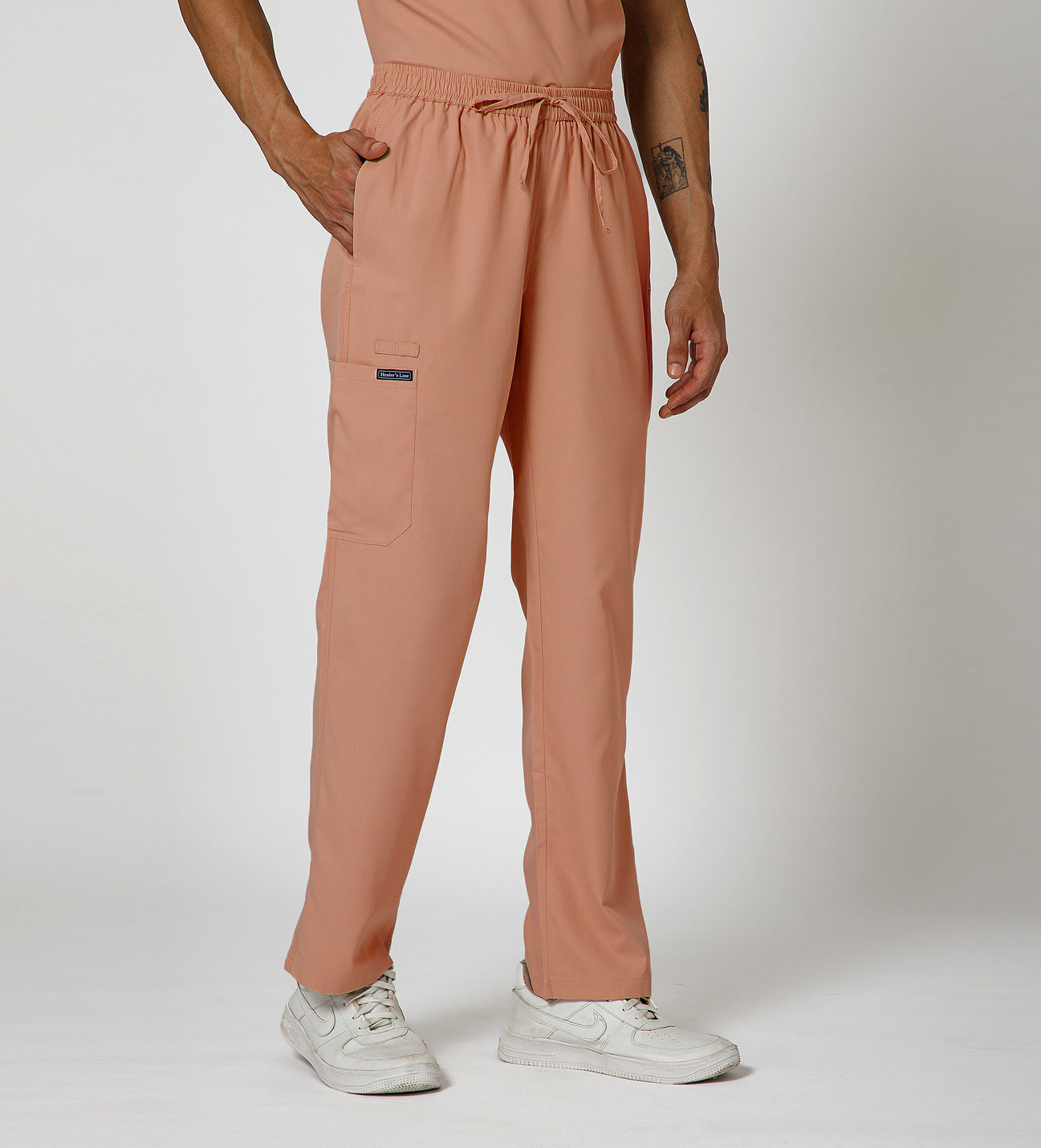 Healer's Line Men's Scrub Bottom (Peach) 4 Pockets
