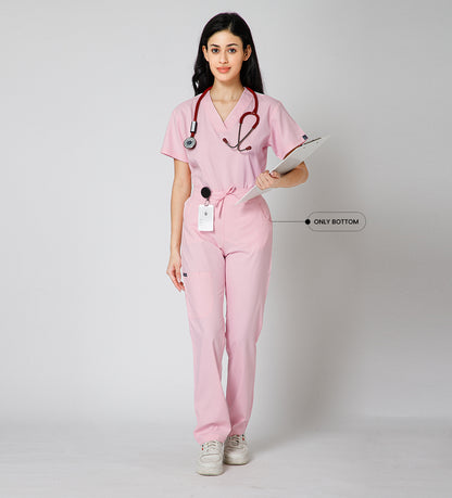 Healer's Line Women’s Scrub Bottom (Pink) 4 Pockets