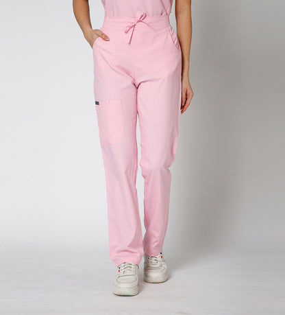 Healer's Line Women’s Scrub Bottom (Pink) 4 Pockets