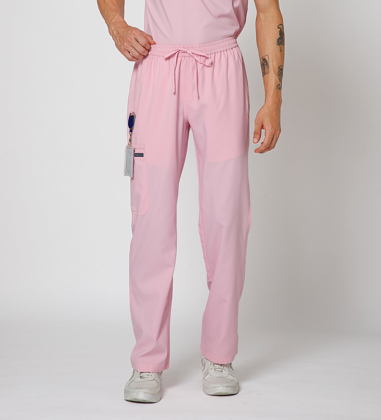 Healer's Line Men's Scrub Bottom (Pink) 4 Pockets