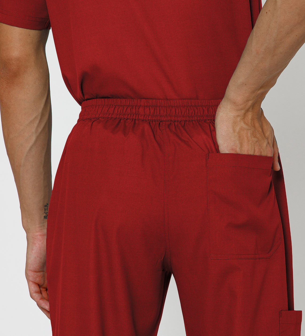 Healer's Line Men's Scrub Bottom (Red) 4 Pockets