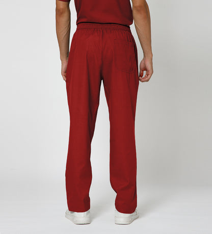 Healer's Line Men's Scrub Bottom (Red) 4 Pockets