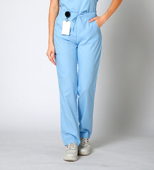 Healer's Line Women’s Scrub Bottom (Sky Blue) 4 Pockets
