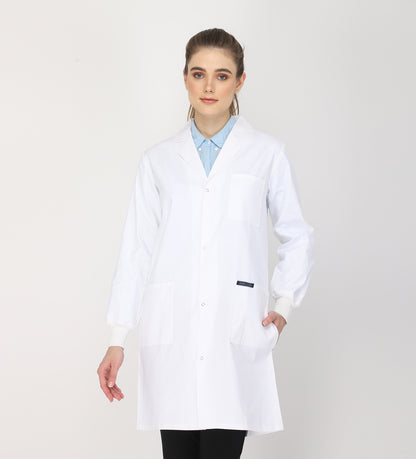 Healer's Line Women's Lab Coat (Snap Closure) Length 37"