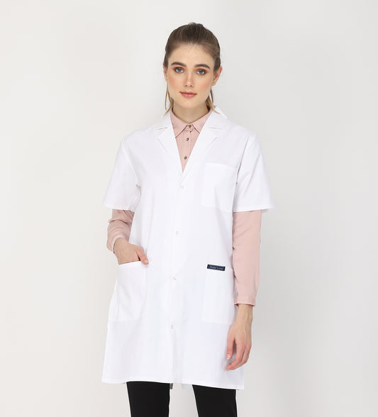 Healer's Line Women's Lab Coat (Snap Closure) Length 35"