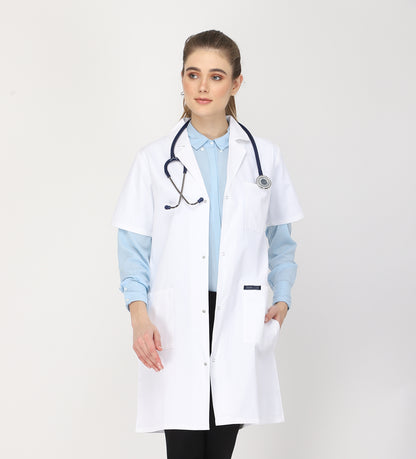 Healer's Line Women's Lab Coat (Snap Closure) Length 37"