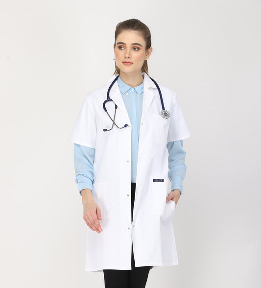 Healer's Line Women's Lab Coat (Snap Closure) Length 37"