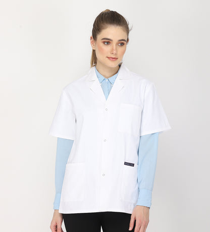 Healer's Line Women's Lab Coat (Snap Closure) Length 28"