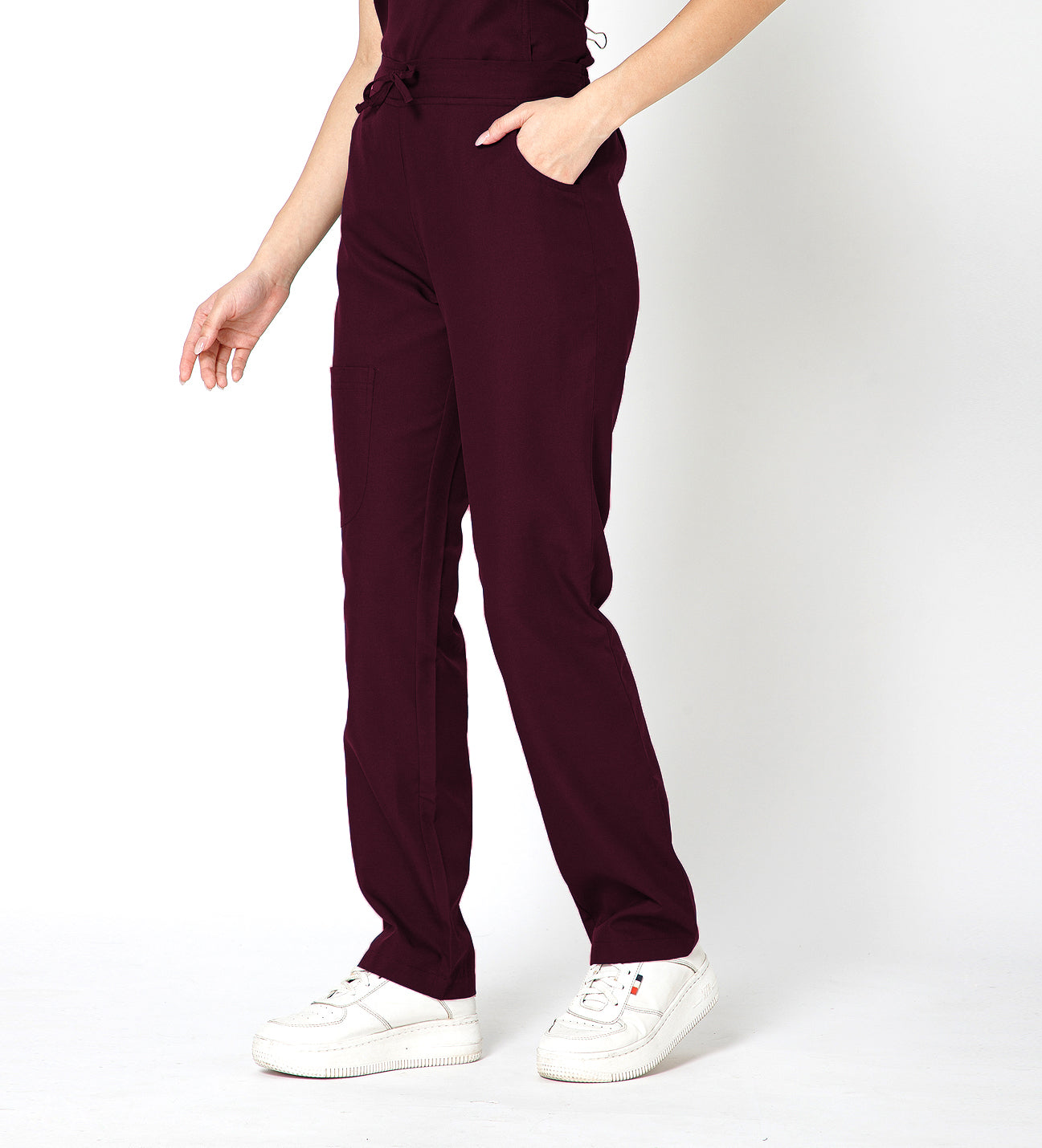 Healer's Line Women’s Scrub Bottom (Wine) 4 Pockets