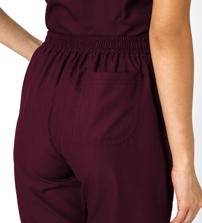 Healer's Line Women’s Scrub Bottom (Wine) 4 Pockets