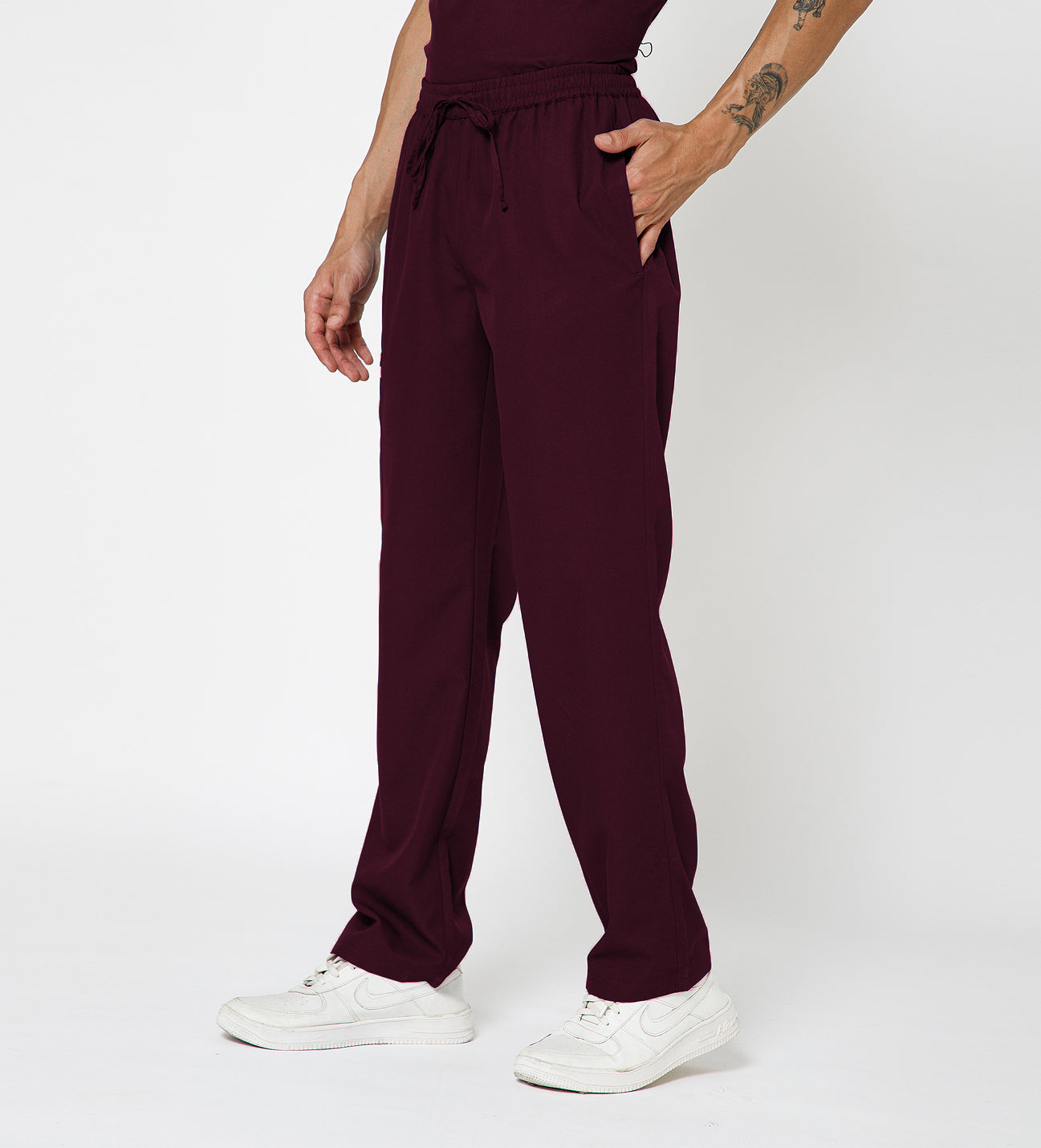 Healer's Line Men's Scrub Bottom (Wine) 4 Pockets