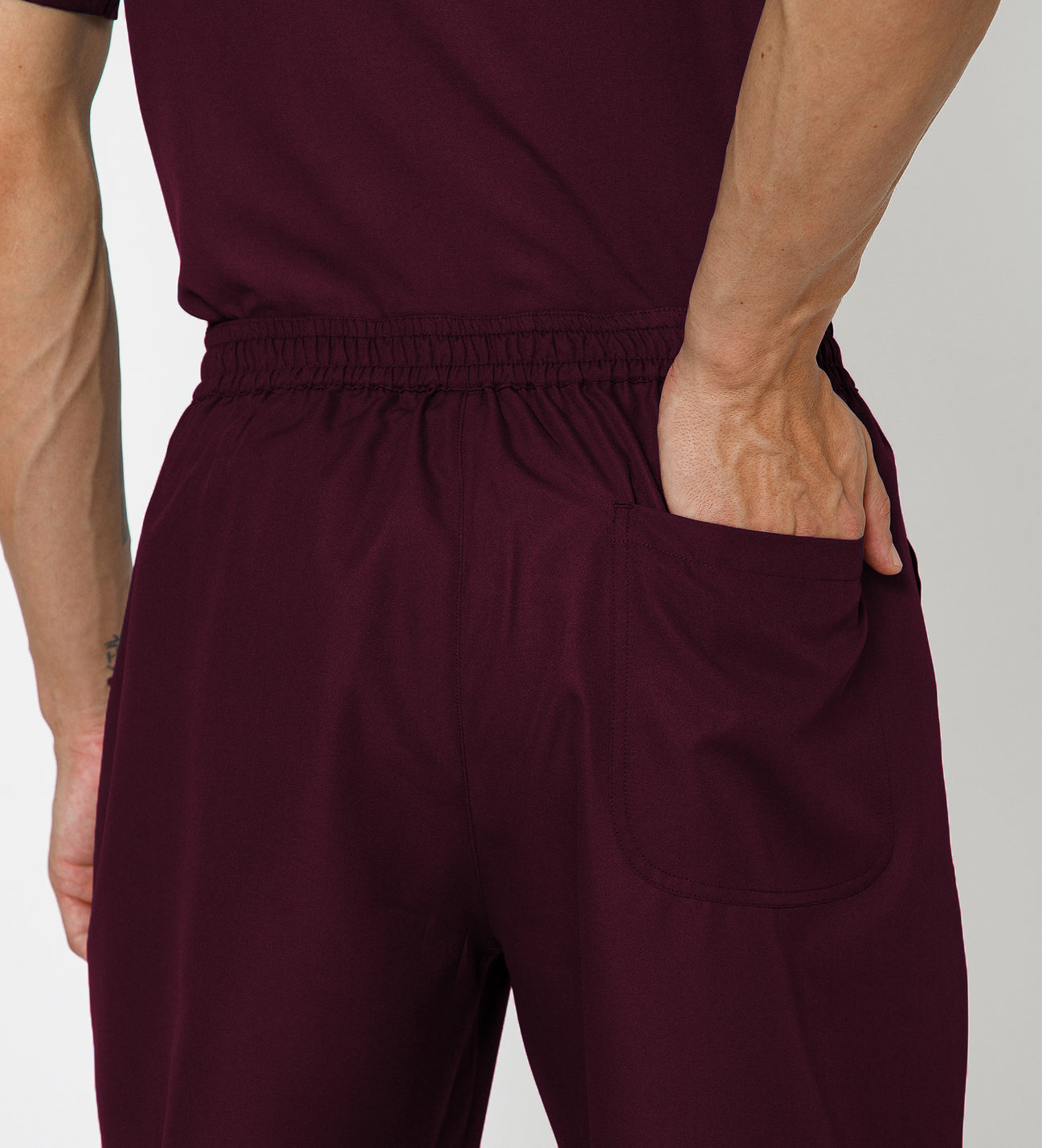 Healer's Line Men's Scrub Bottom (Wine) 4 Pockets