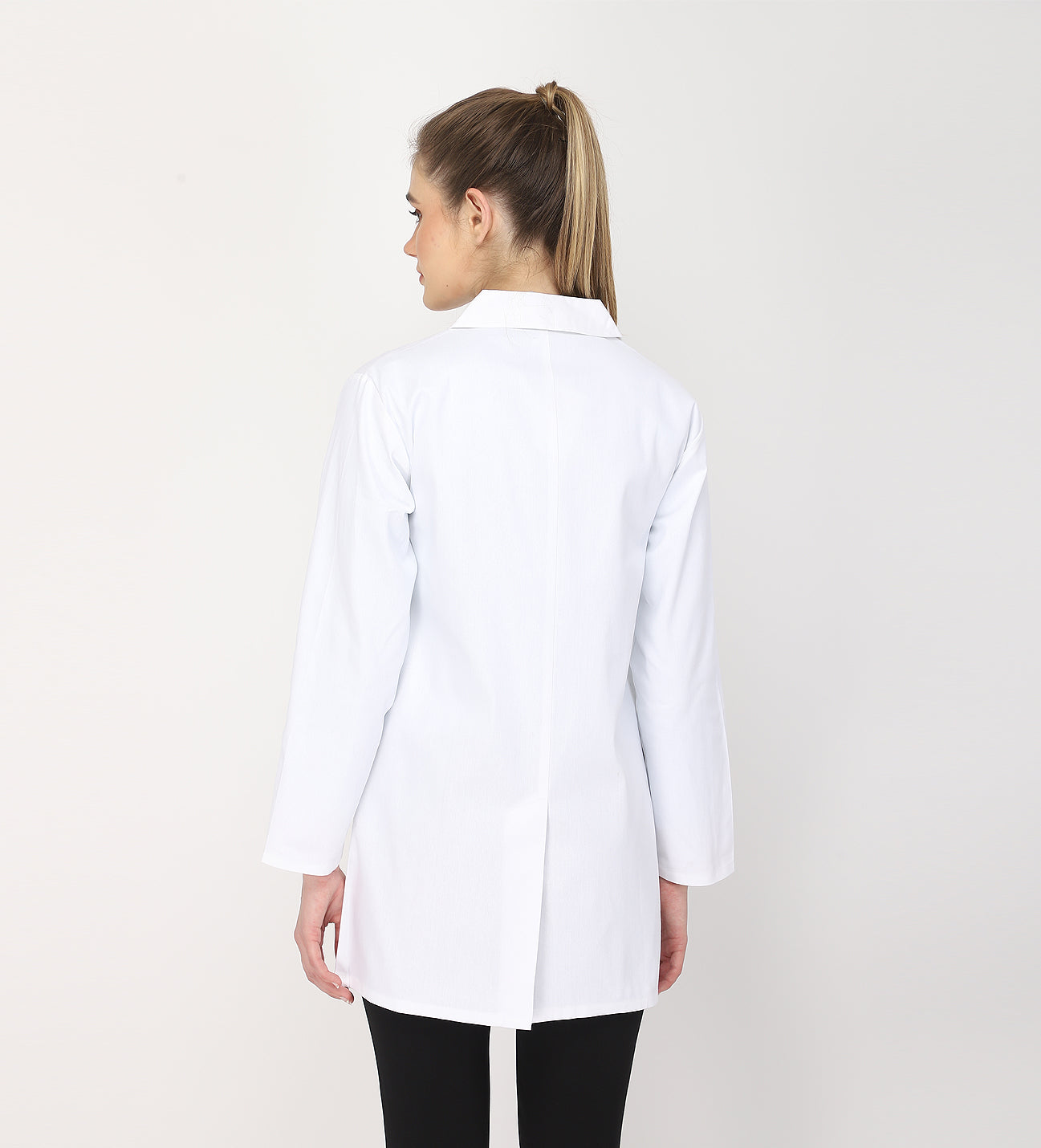 Healer's Line Women's Lab Coat (Button Closure) Full Sleeve - Length 32"