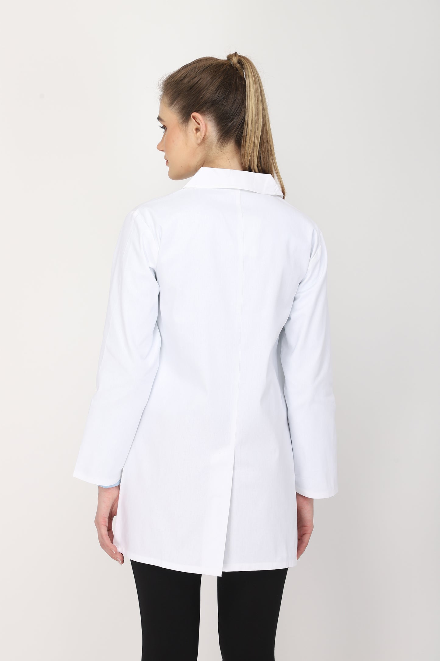 Women's Lab Coat Apron (Snap Closure) Full Sleeve - Length 32"
