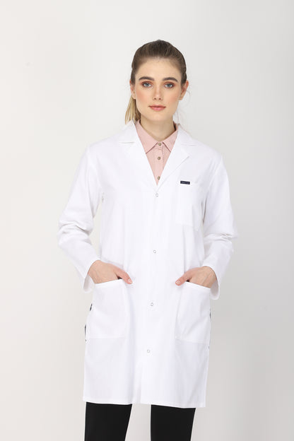 Women's Lab Coat Apron (Snap Closure) Full Sleeve - Length 35"