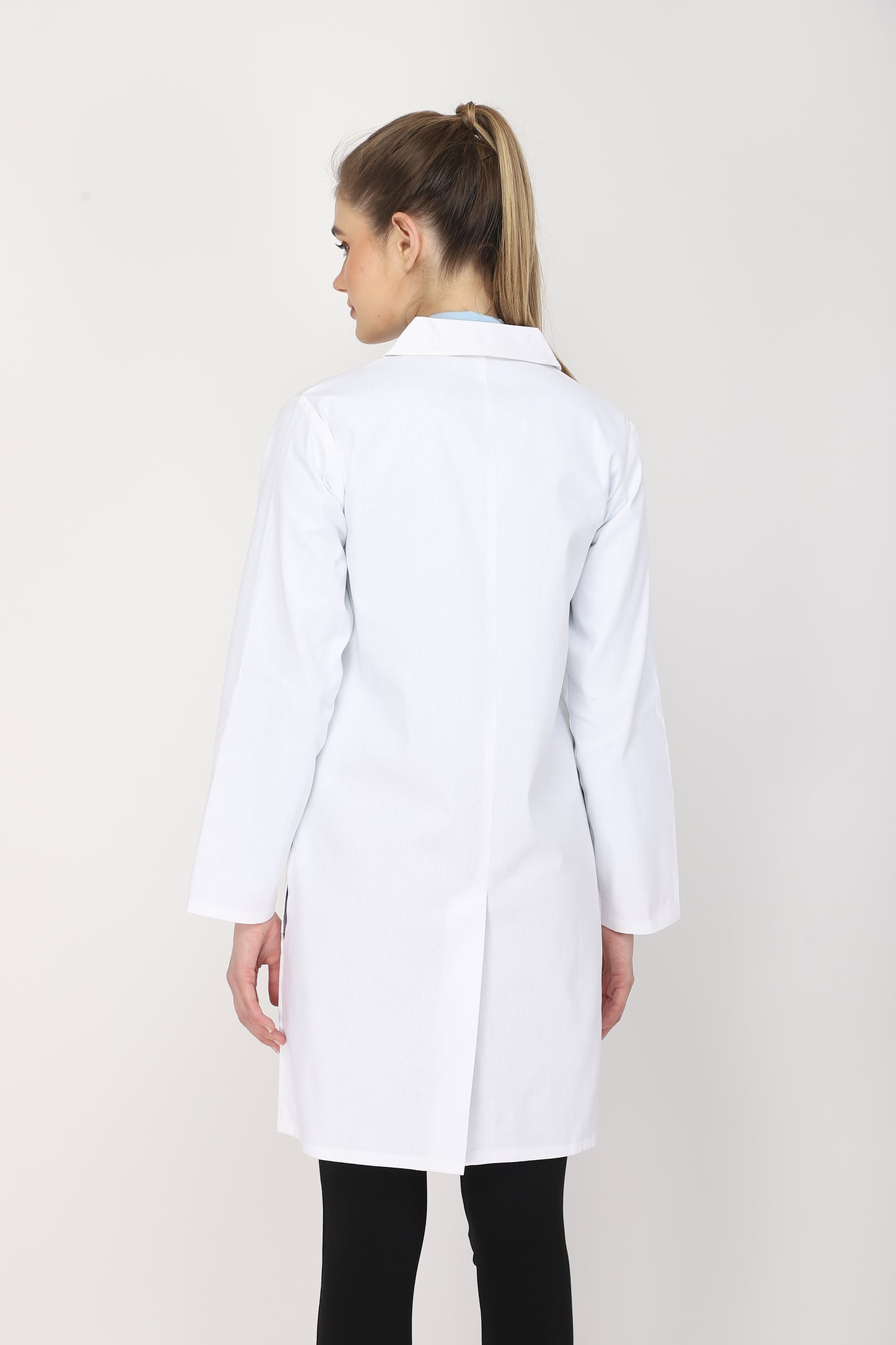 Women's Lab Coat Apron (Snap Closure) Full Sleeve - Length 37"