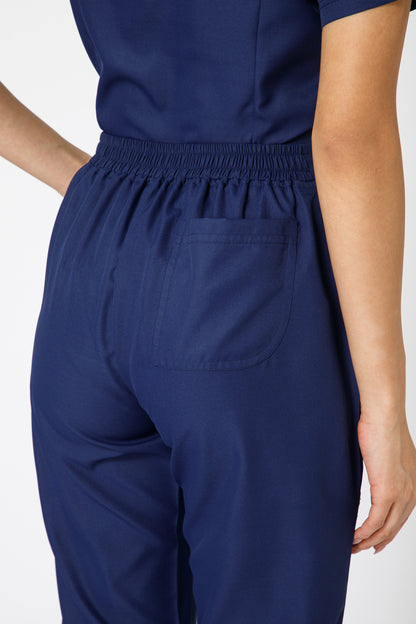 Classic Women’s V-Neck Scrub Suit (Navy) LFP Fabric