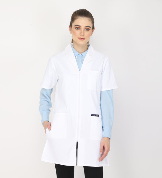 Healer's Line Women's Lab Coat (Zipper Closure) Length 35"