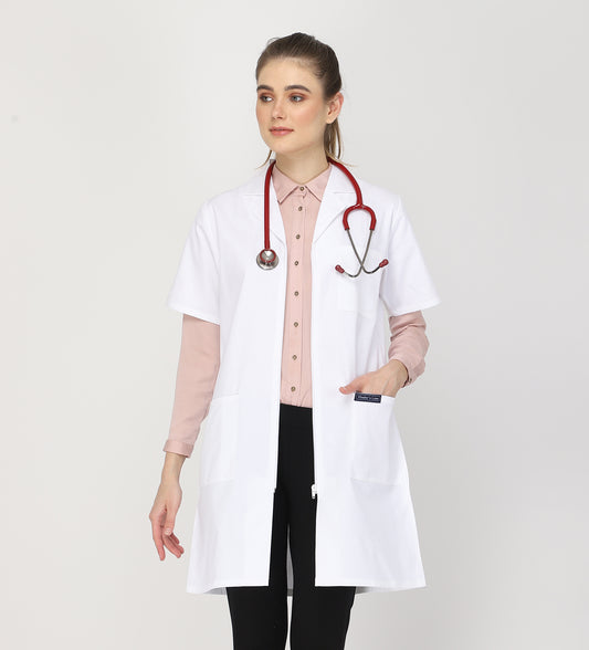Healer's Line Women's Lab Coat (Zipper Closure) Length 37"